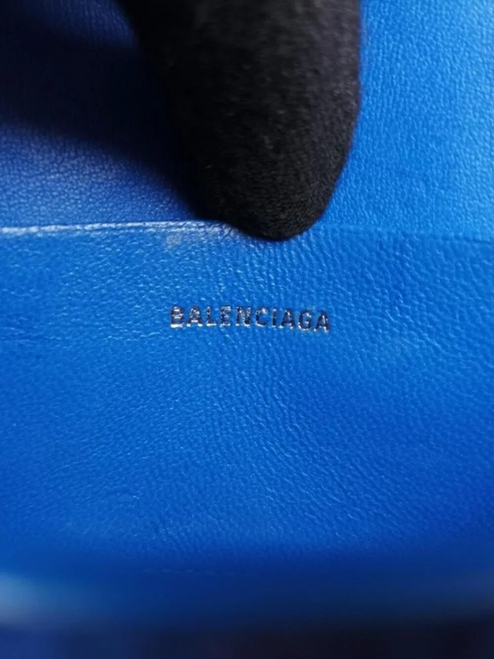 Balenciaga Hourglass Mini Blue Leather Belt - Picture 10 of 16